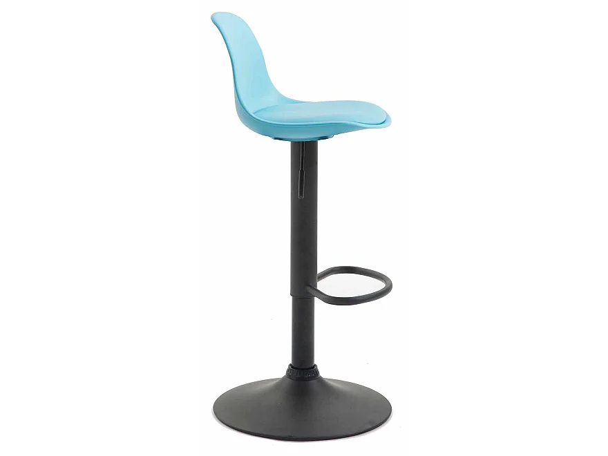 2er Set Barhocker - Kunstleder & Metall - blau - Kiel