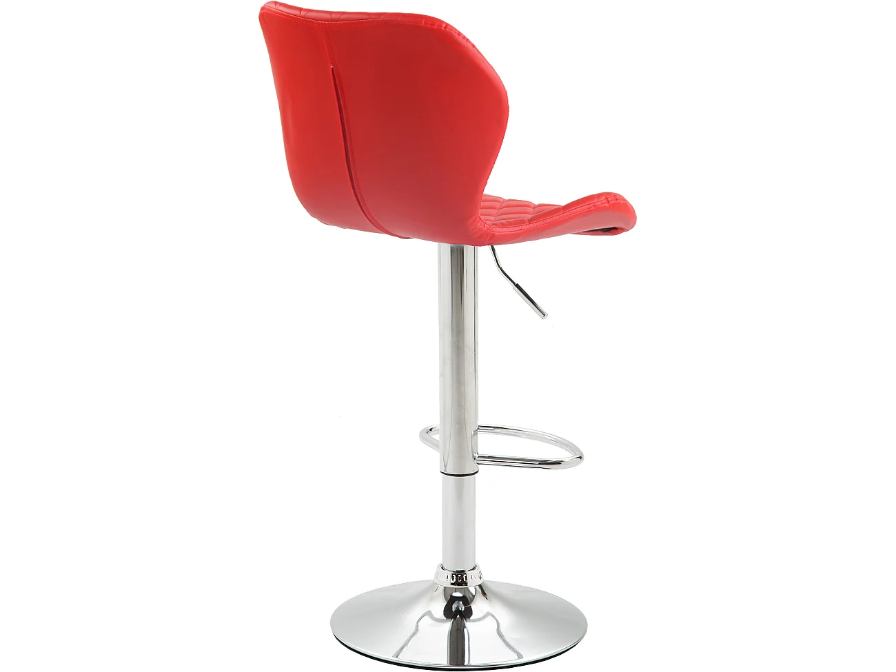 Tabourets de bar - Similicuir & Métal - Rouge - Cork