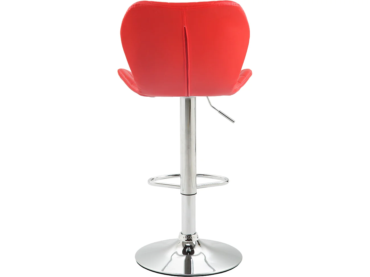 Tabourets de bar - Similicuir & Métal - Rouge - Cork