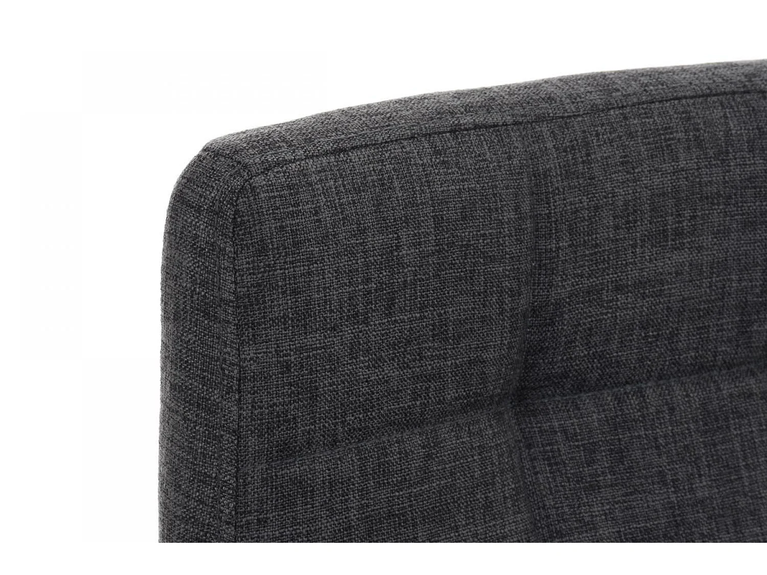 Tabouret de bar - Tissu & Noir - Gris clair - Lincoln