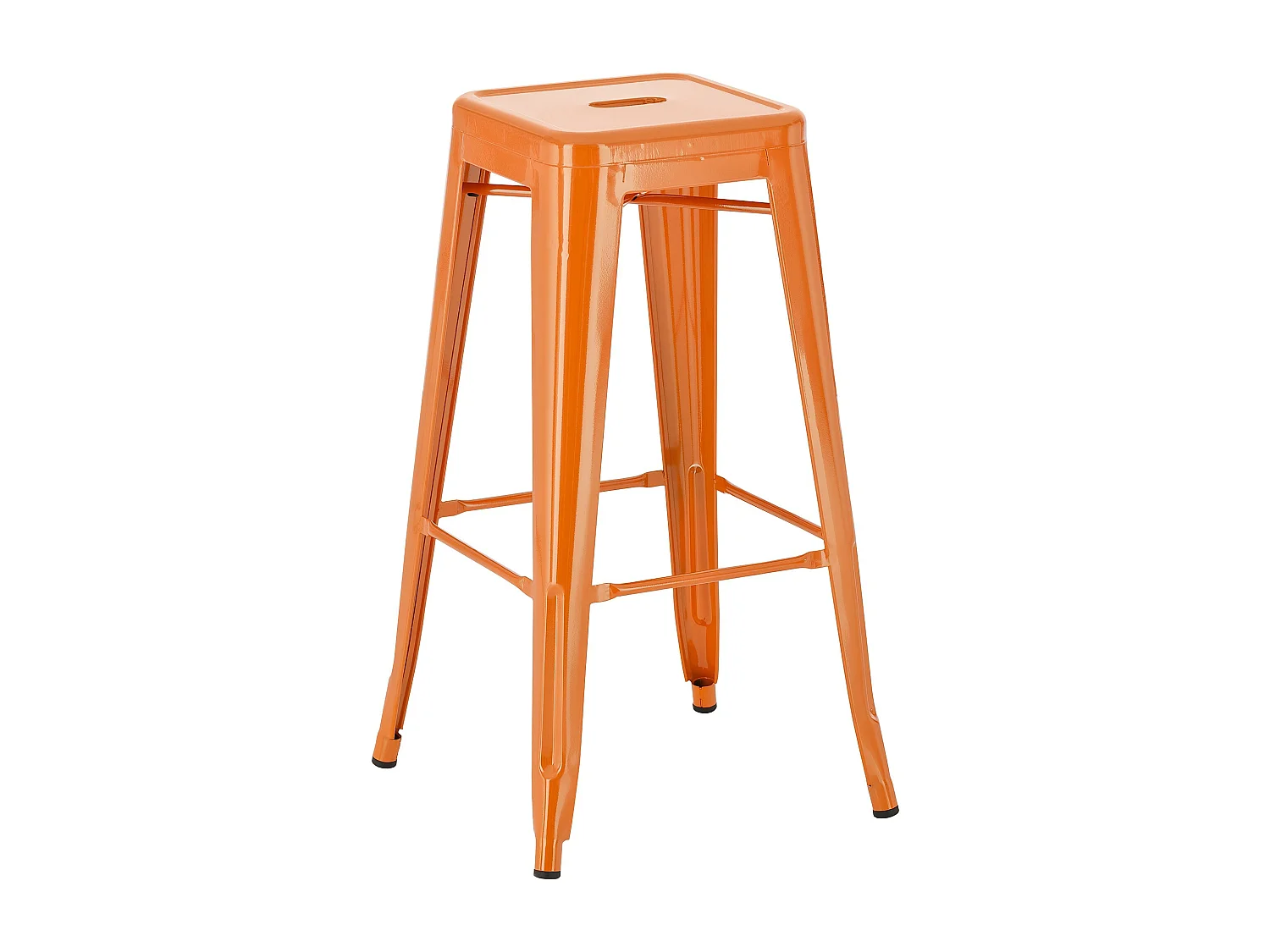 Tabouret de bar - Métal - Orange - Joshua