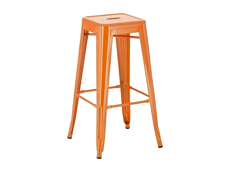 Tabouret de bar - Métal - Orange - Joshua