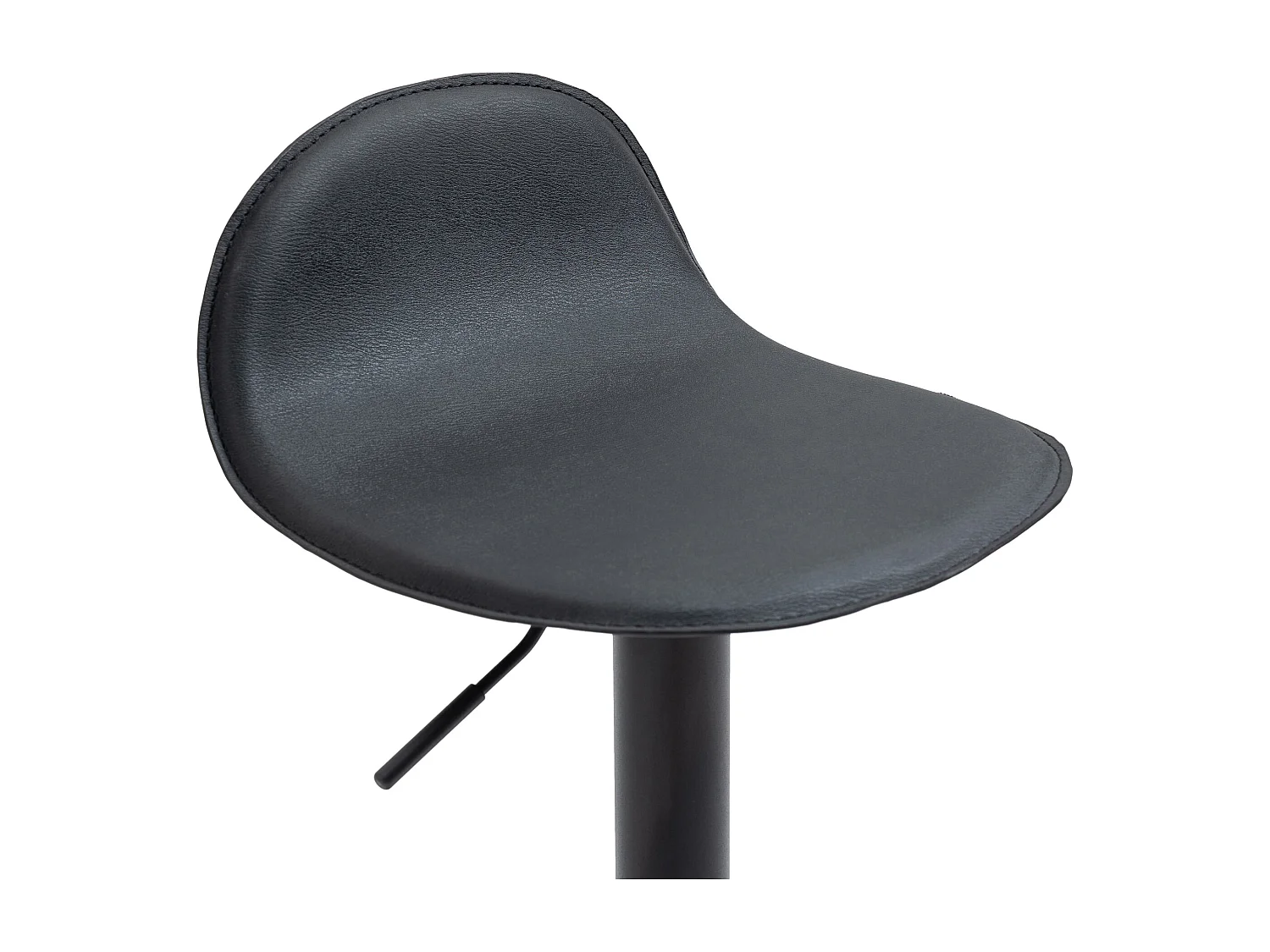 Tabourets de bar - Similicuir & Métal - Noir - Lana