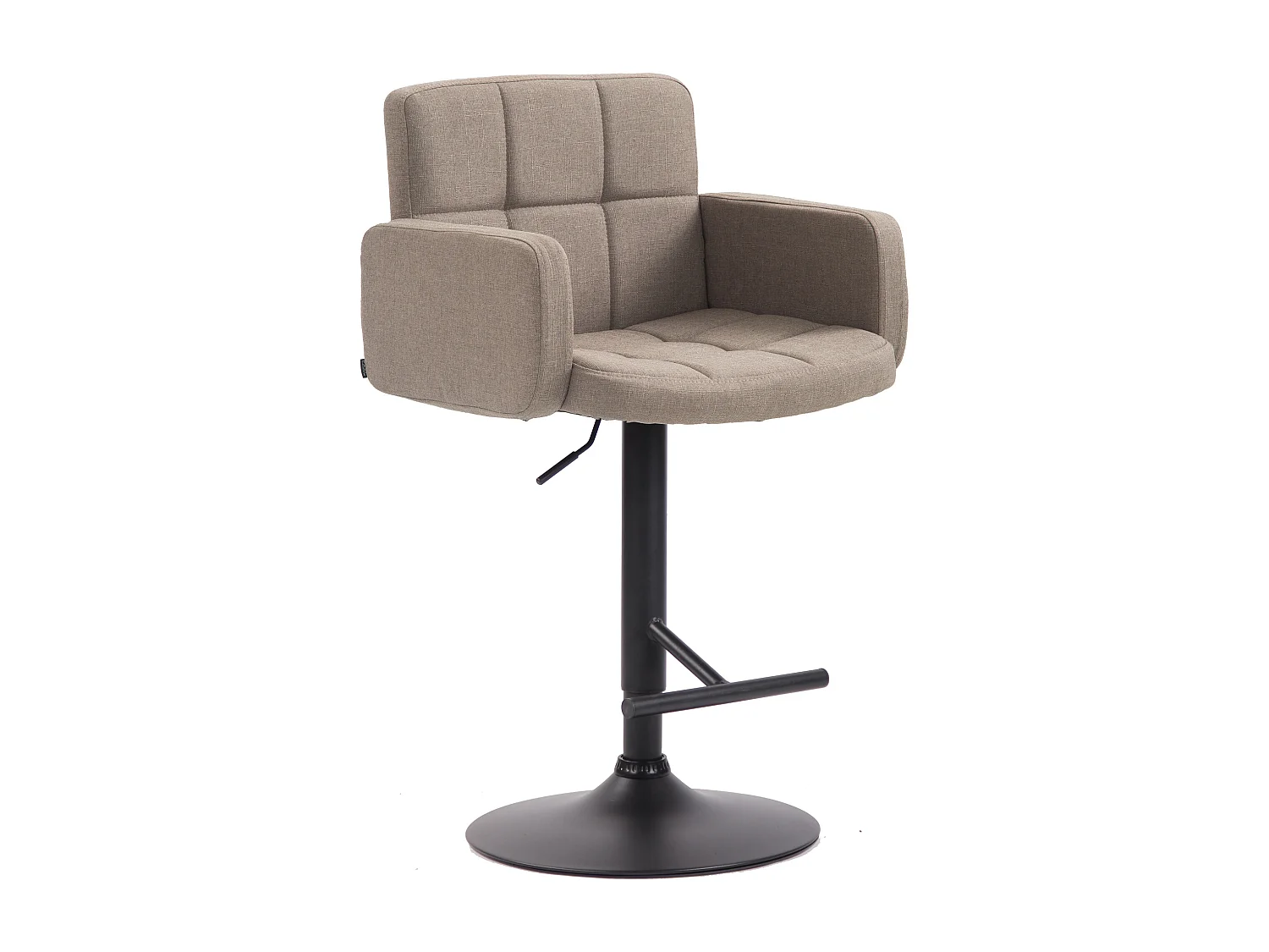 Tabourets de bar - Tissu & Métal - Taupe - Los Angeles