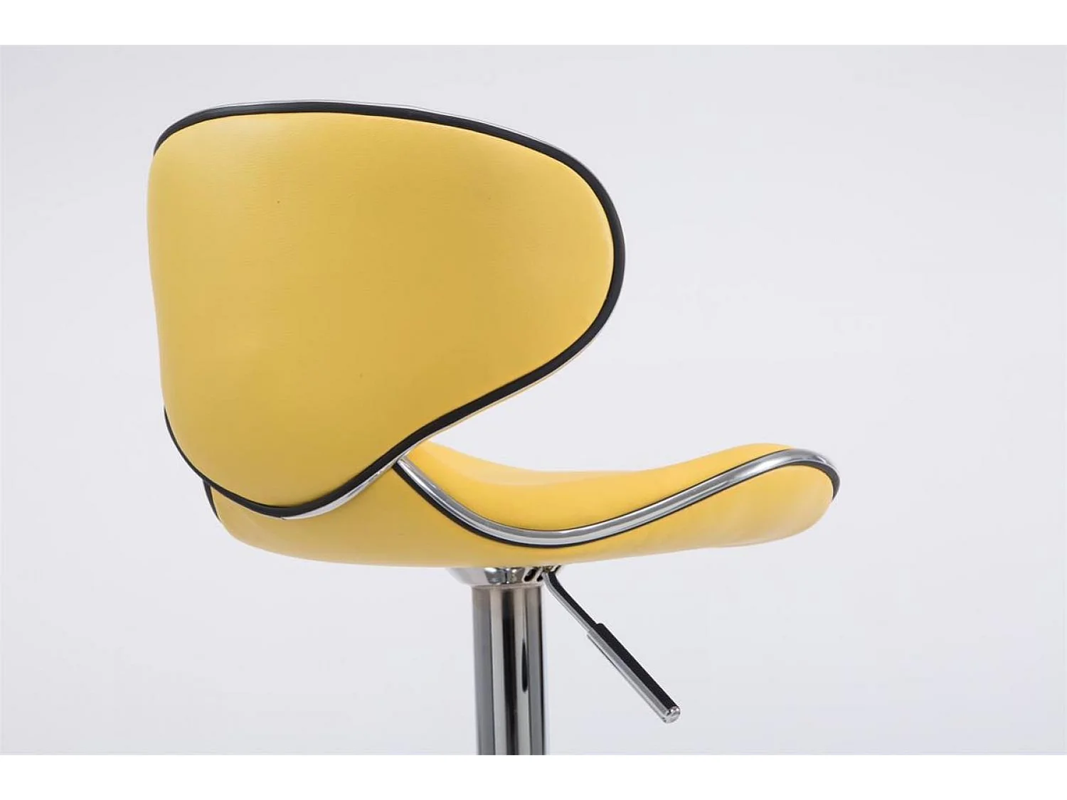Lot de 2  Tabouret de bar - Similicuir & Chrome - Jaune - Las Vegas v2