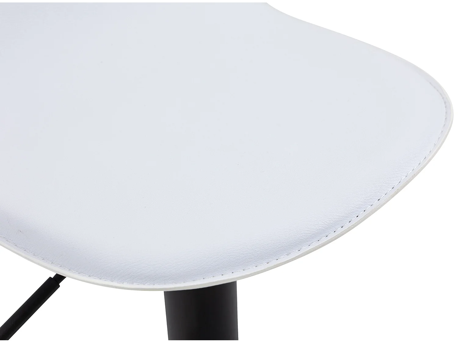 Tabourets de bar - Similicuir & Métal - Blanc - Lana