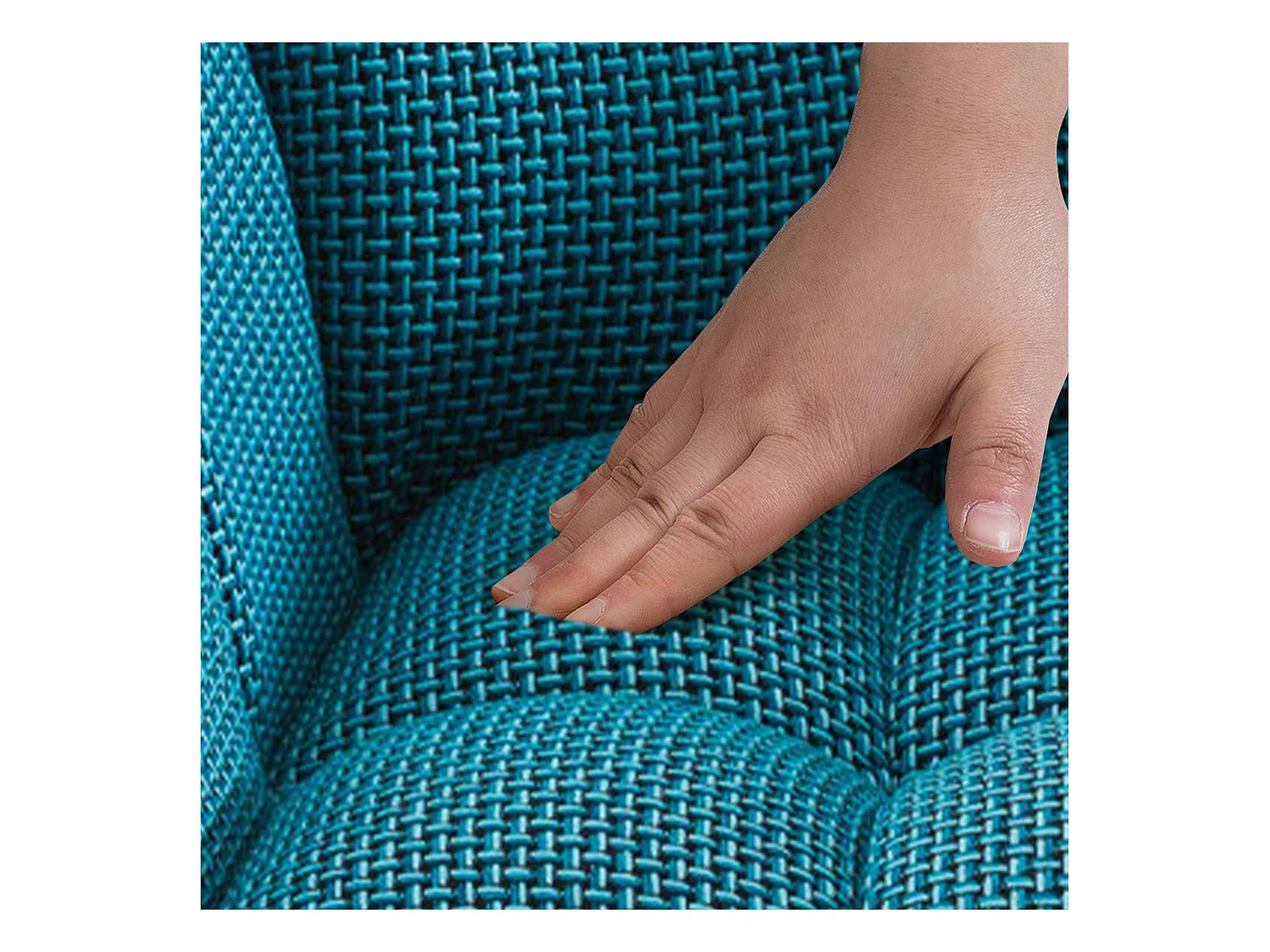 Barkruk - Stof & zwart - turkis - Damaso