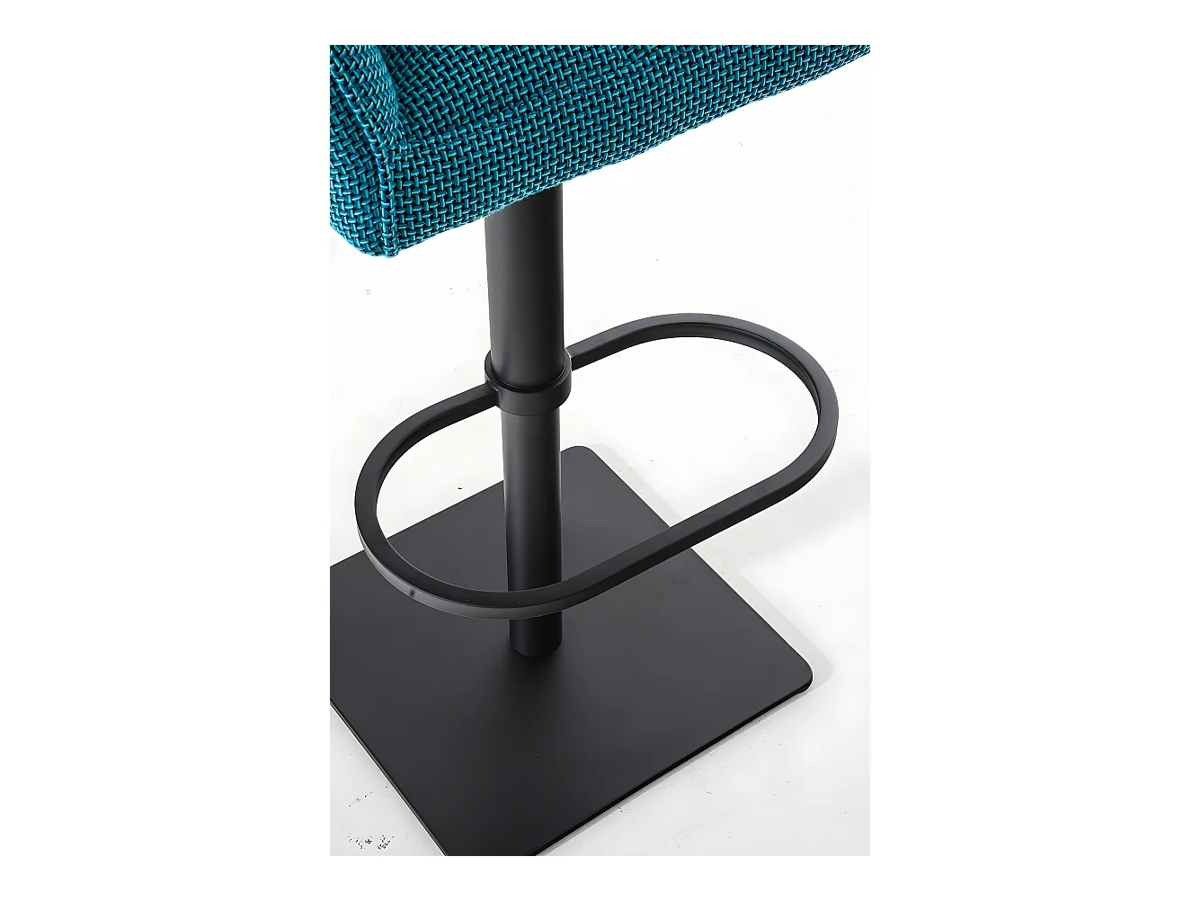 Barkruk - Stof & zwart - turkis - Damaso