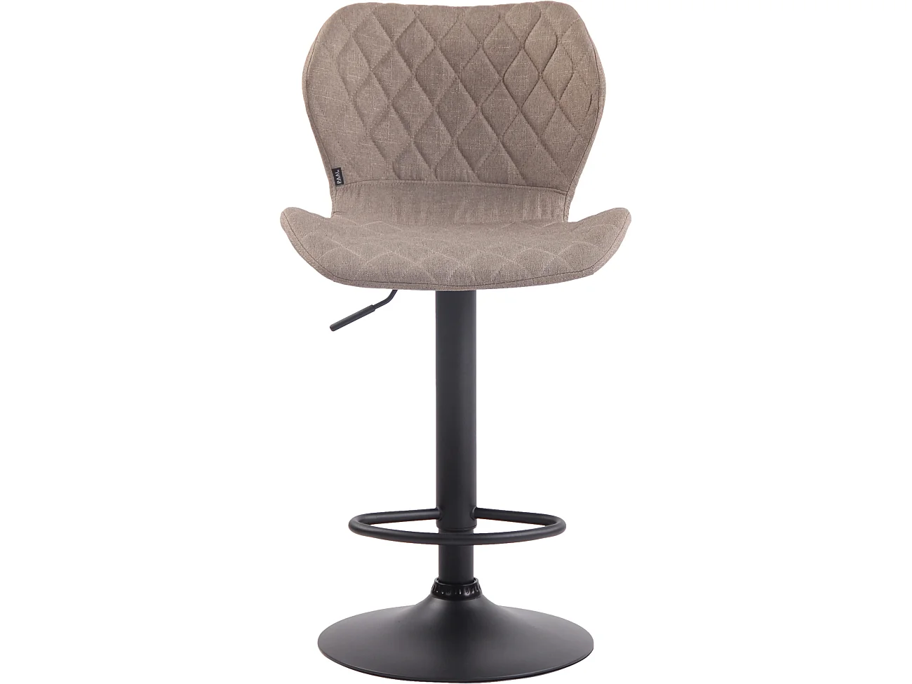 Set De 2 Taburete de bar - Tela & Metal - Gris topo - Cork