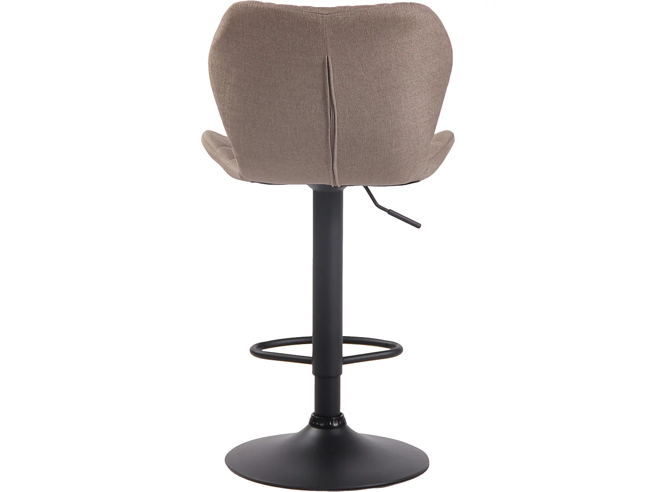 Set De 2 Taburete de bar - Tela & Metal - Gris topo - Cork