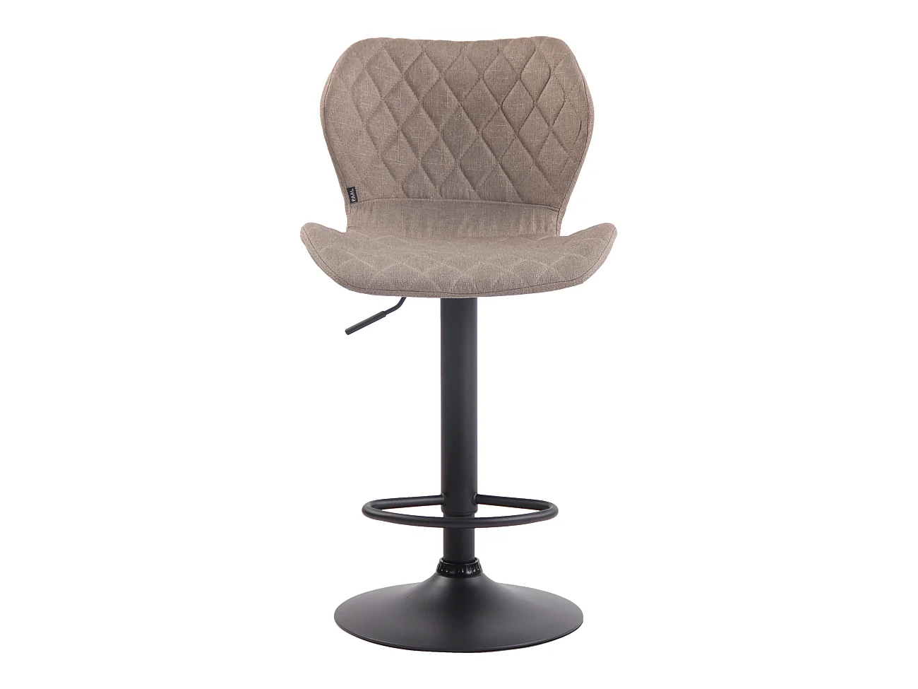 2er Set Barhocker - Stoff & Metall - taupe - Cork