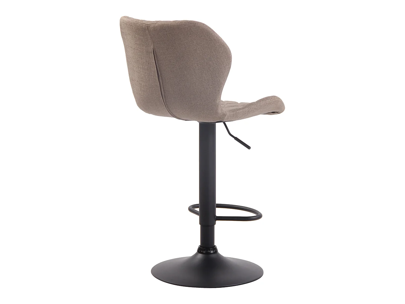 2er Set Barhocker - Stoff & Metall - taupe - Cork