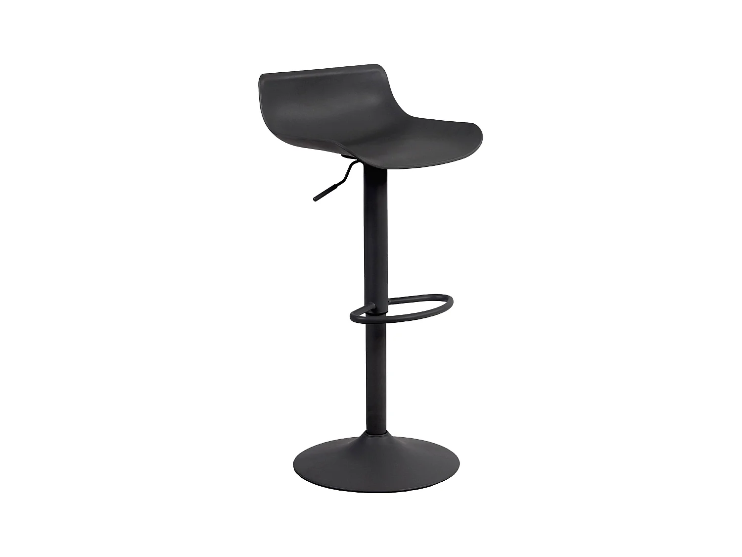 Tabouret de bar - Plastique & Chrome - Noir - Aveiro