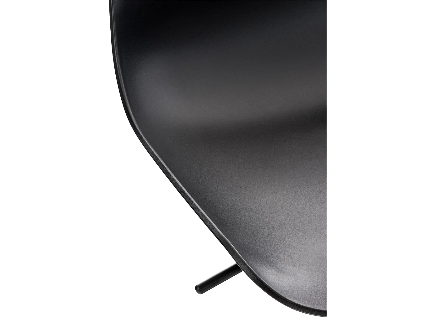 Tabouret de bar - Plastique & Chrome - Noir - Aveiro