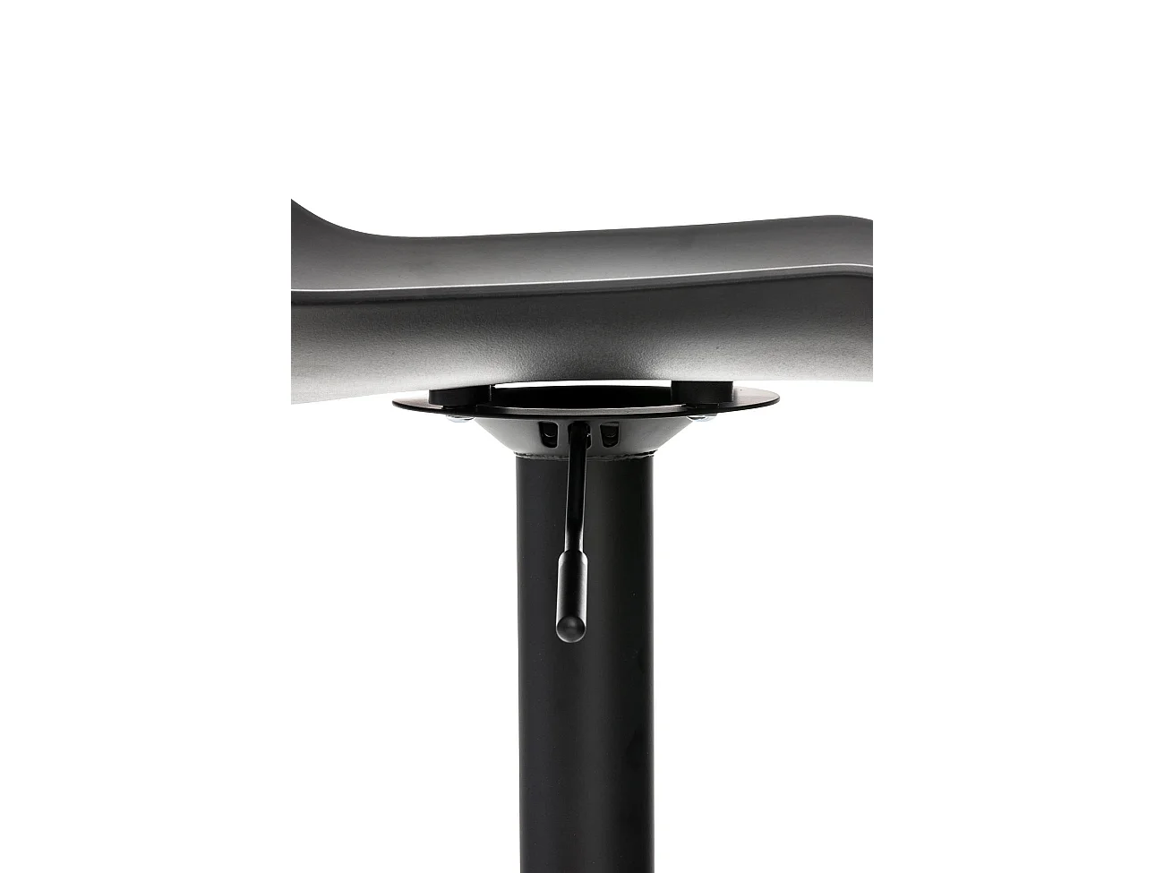Tabouret de bar - Plastique & Chrome - Noir - Aveiro