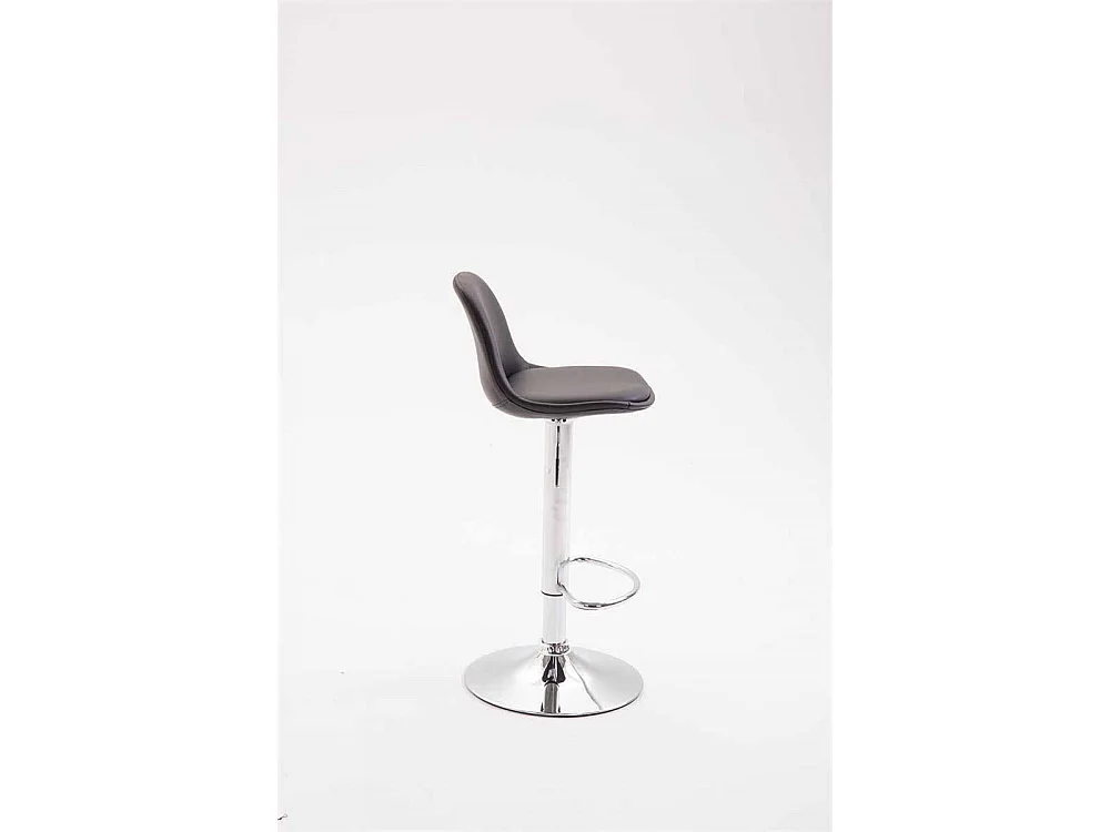 Tabouret de bar - Similicuir & Métal - Noir - Kiel