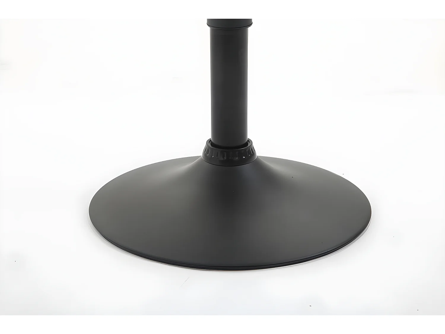 Lot de 2 Tabourets de bar - Tissu & Métal chromé - Noir - Braga