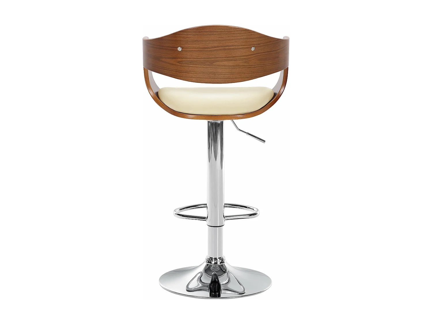 Barkruk - Kunstleer - walnoot/creme - Kingston