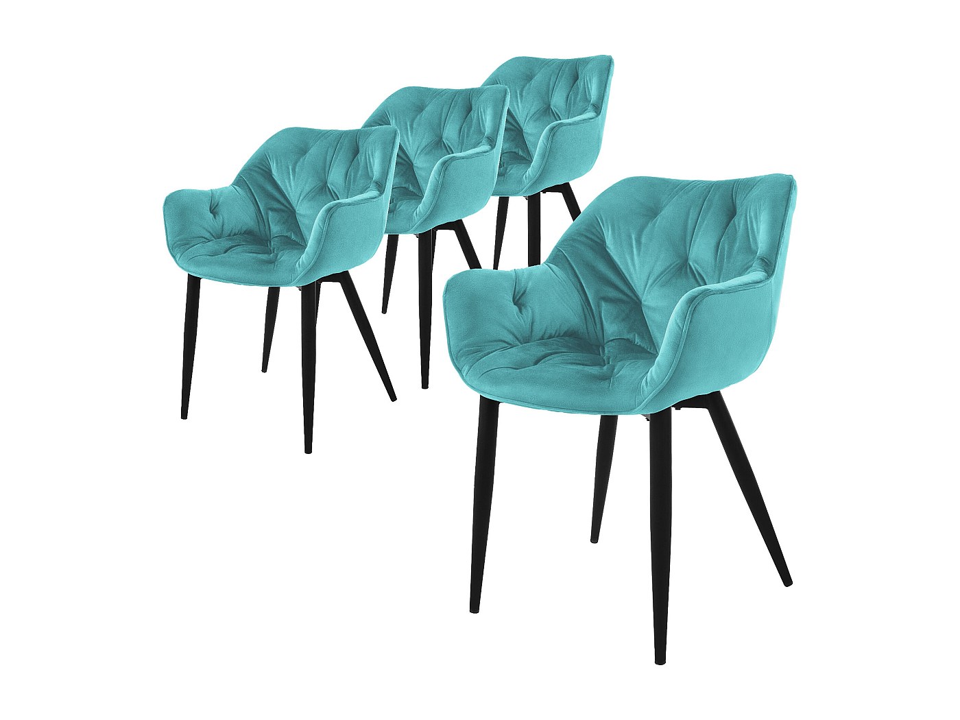 Duhome Set 2 Sedie Design Retro Scandinavo Con Cuscino In Velluto Rosa E Piedini Legno - Comode E Antiscivolo
