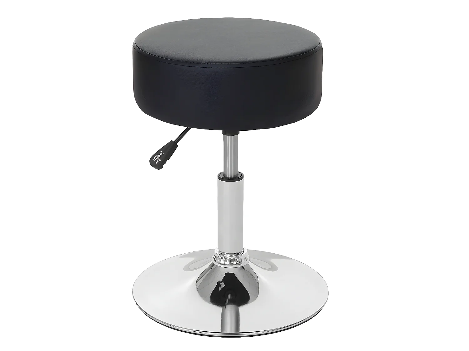 Tabouret MCW-C22,  similicuir noir