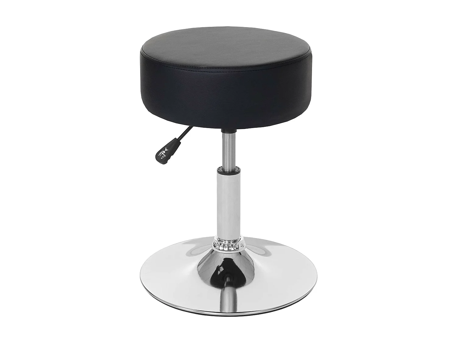 Tabouret MCW-C22,  similicuir noir