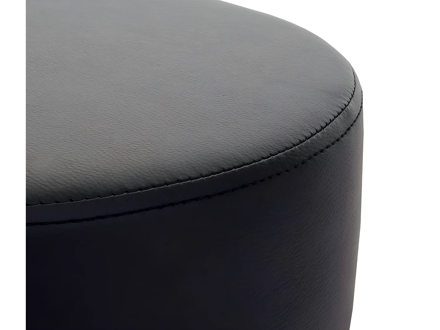 Tabouret MCW-C22,  similicuir noir