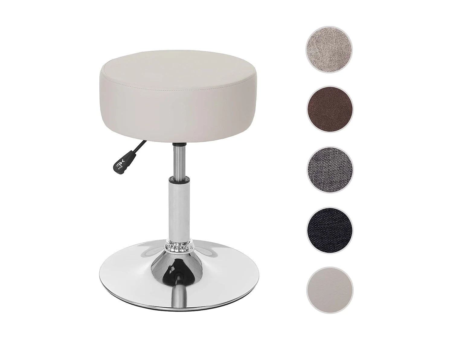 Kruk MCW-C22,  kunstleer, crème