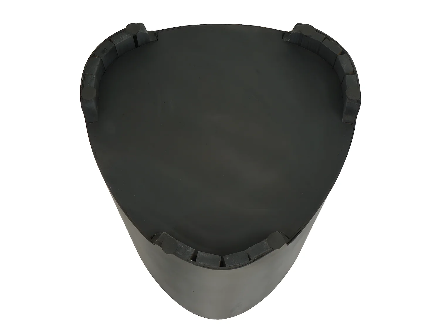 Sgabello tavolino da salotto design industriale MCW-L74 40x38x38cm legno di abete effetto metallo spazzolato nero