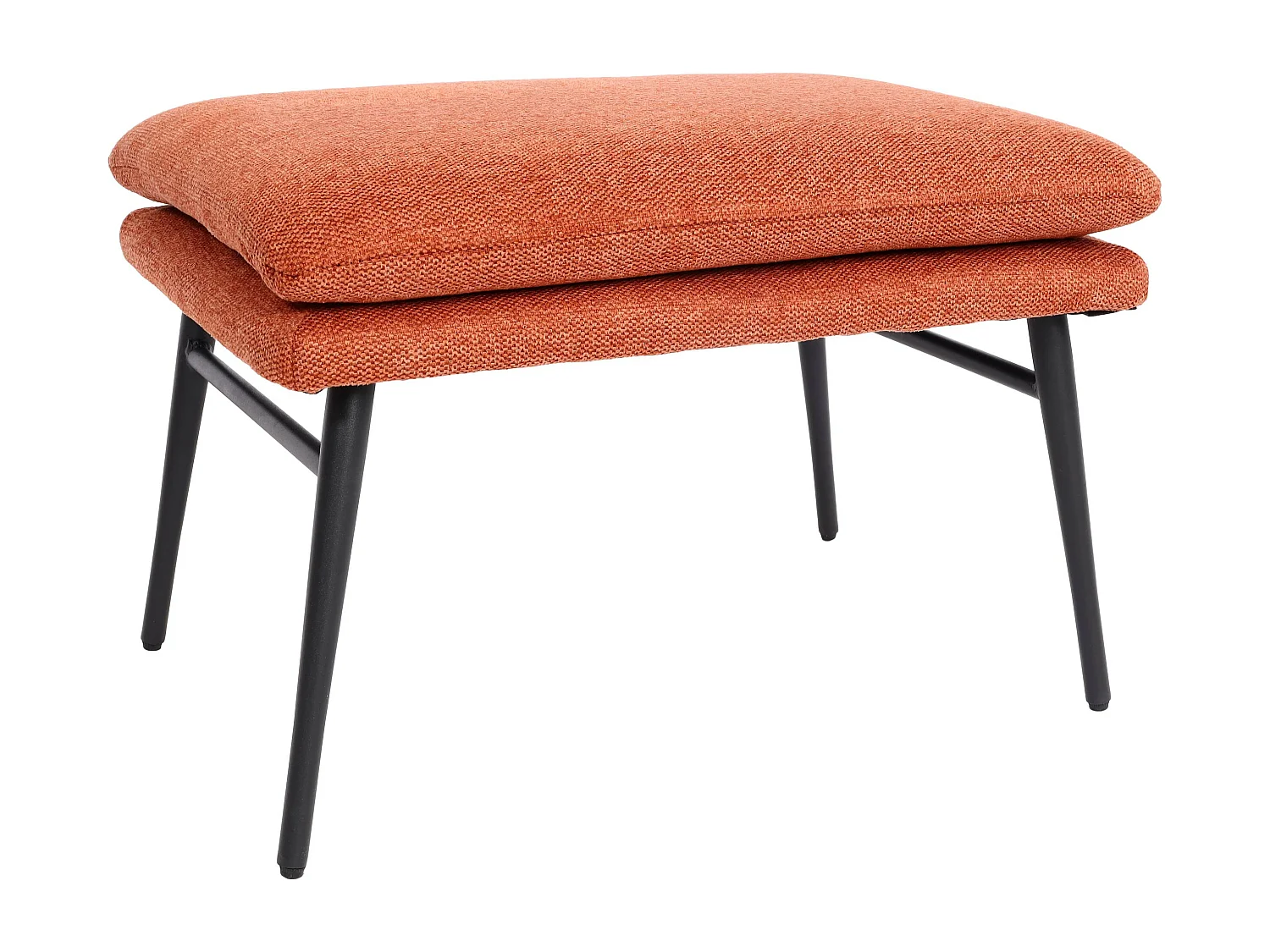 Taboret MCW-L62, otomana,  terakota-brązowy