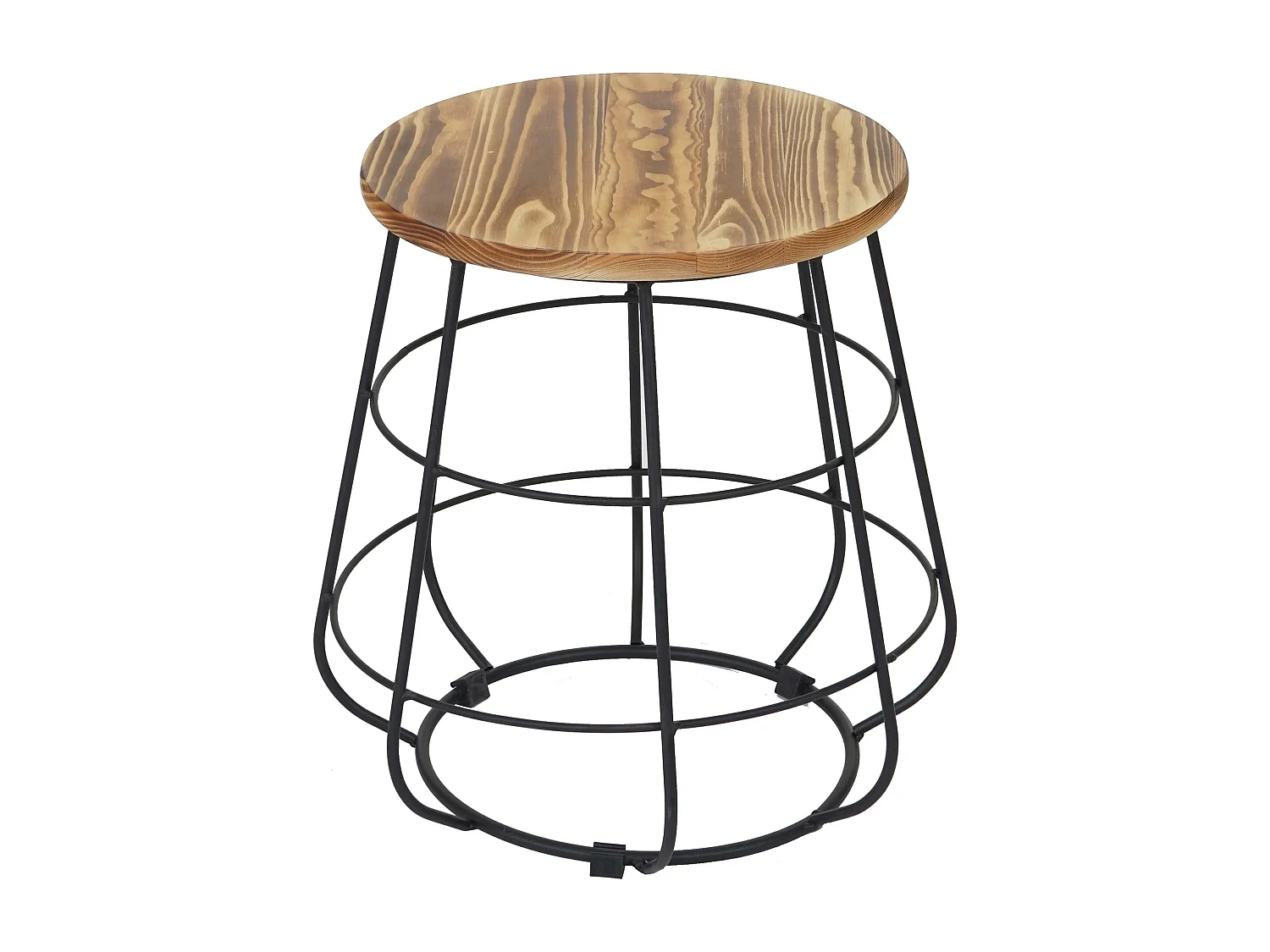 Pouf MCW-A80 bois véritable