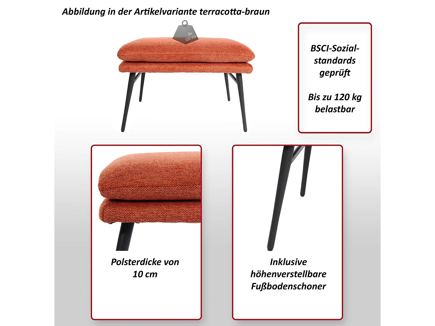 Tabouret MCW-L62,  vert