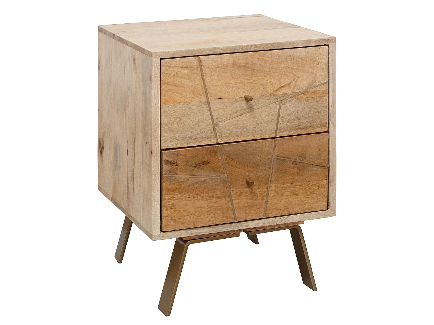 Table de chevet Bois Massif 40x56x40cm Table de nuit Table d'appoint