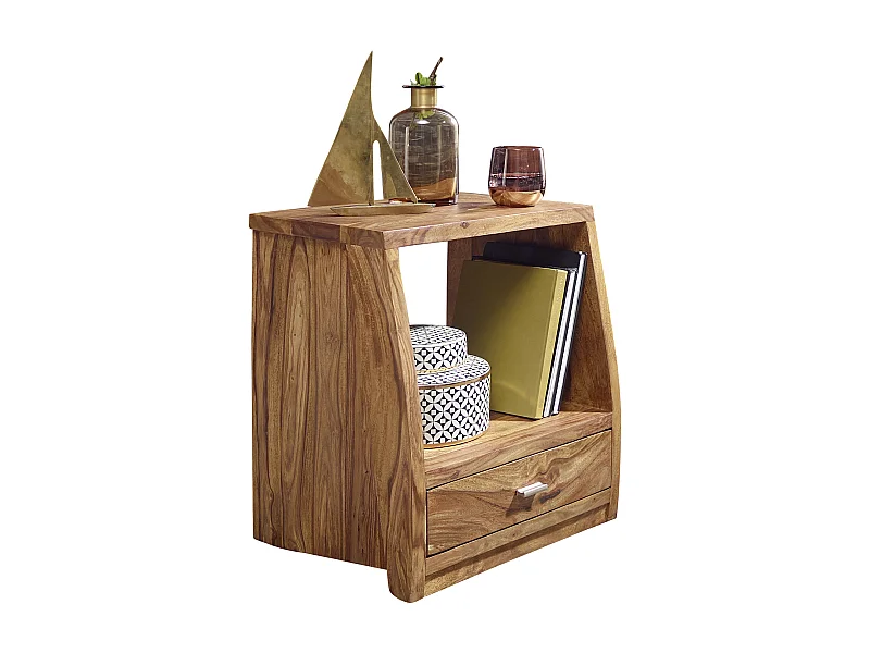 Table de chevet Bois Massif 45x53x40 cm Table de nuit Table d'appoint