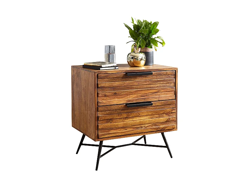 Nachtkonsole Beistelltisch Nachtkommode Nachttisch mit Schubladen