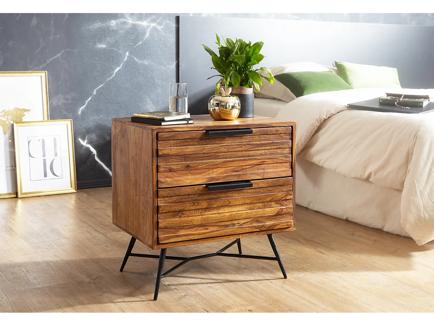 Table de chevet Table d'appoint Table de chevet avec tiroirs