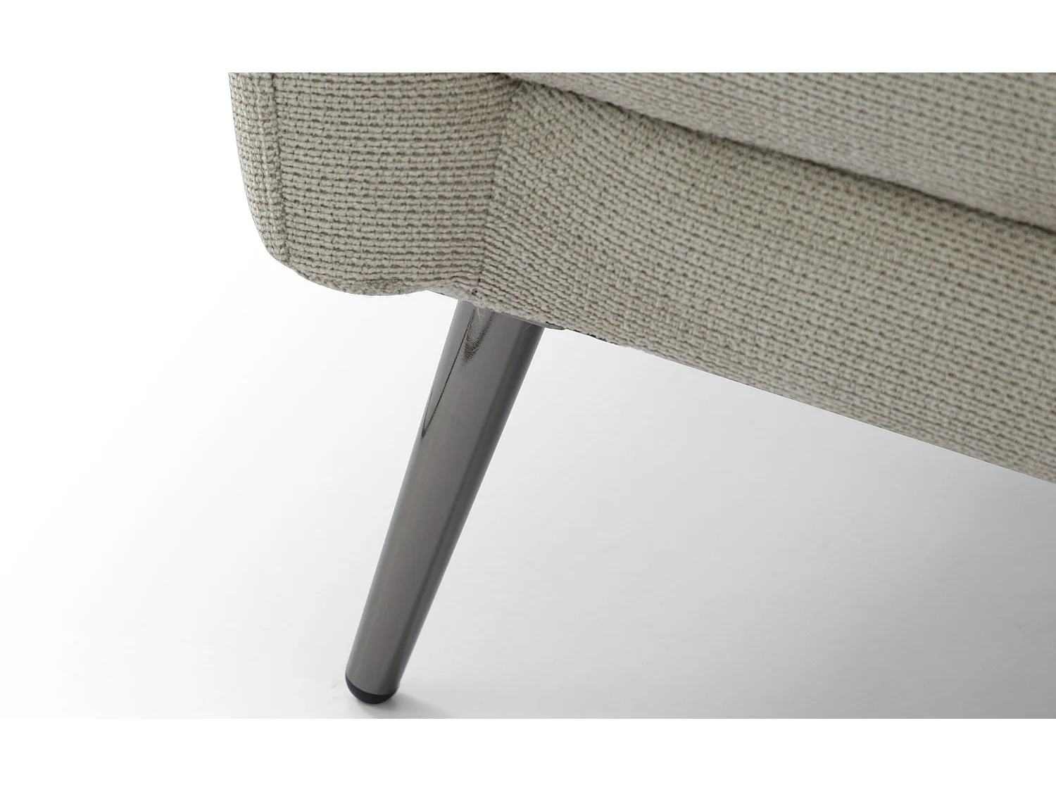 Fauteuil moderne avec haut dossier Damigal Tissu doux Beige