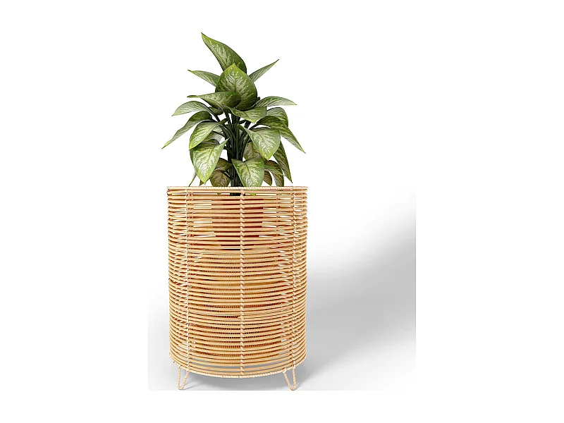 Pot de Sol Rond - Style Boho - 56 CM - Laers Naturel