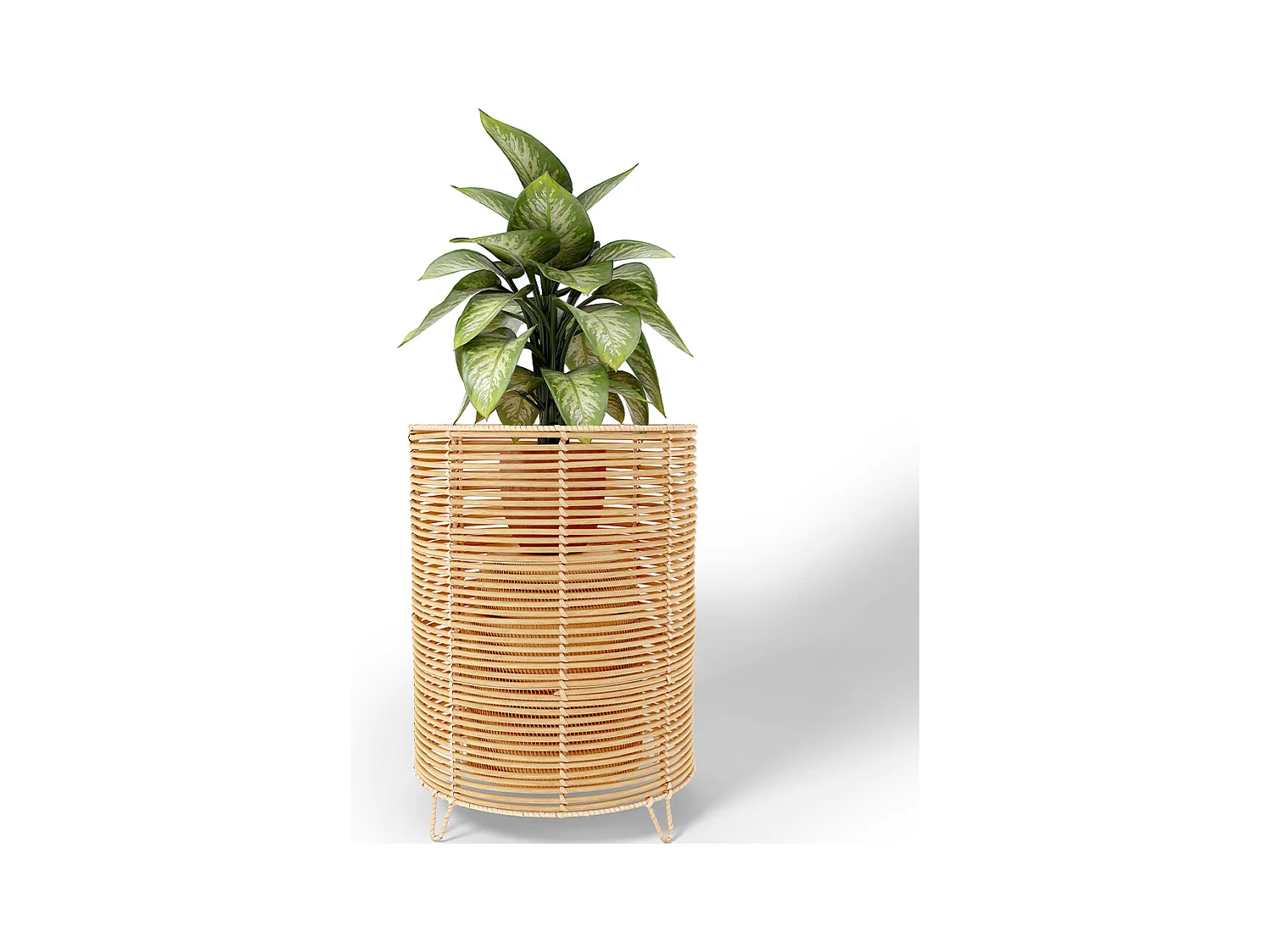 Pot de Sol Rond - Style Boho - 28 CM - Laers Naturel