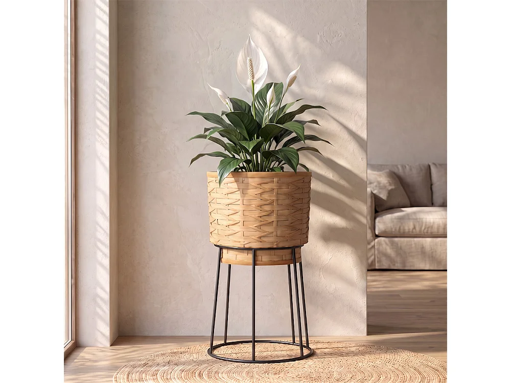 Runder Bodenpflanztopf - Boho-Stil - Aventura