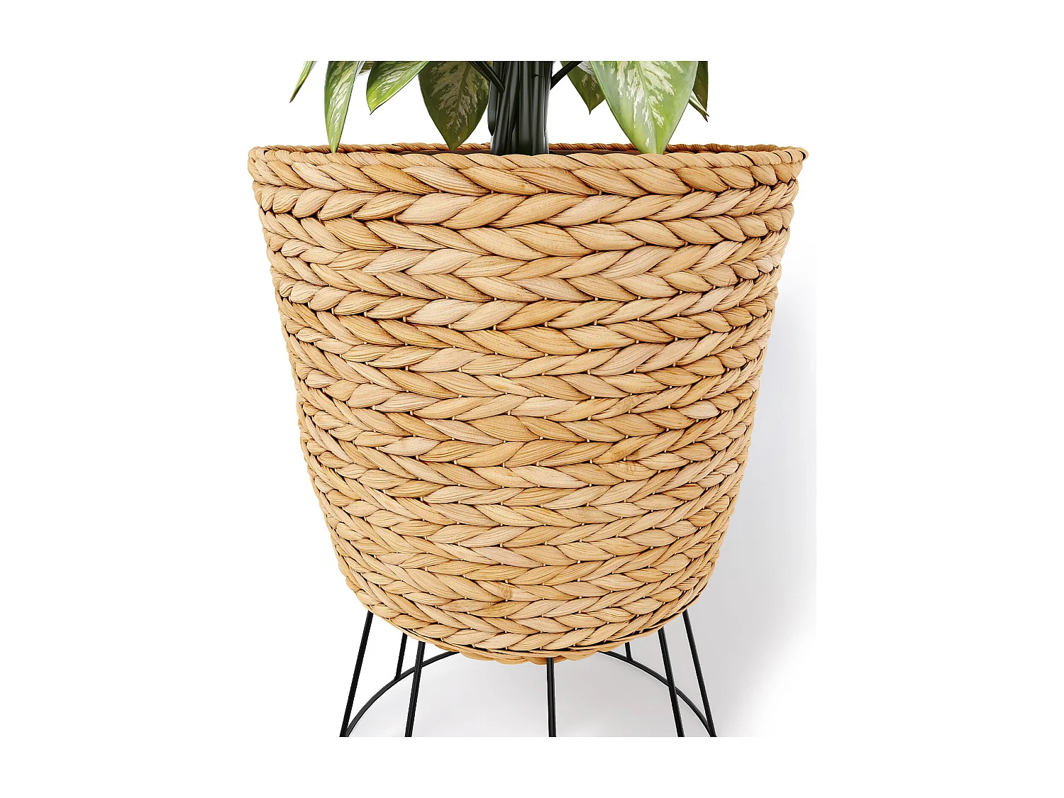 Pot de Sol Rond - Style Boho - 46 CM - Firna Naturel