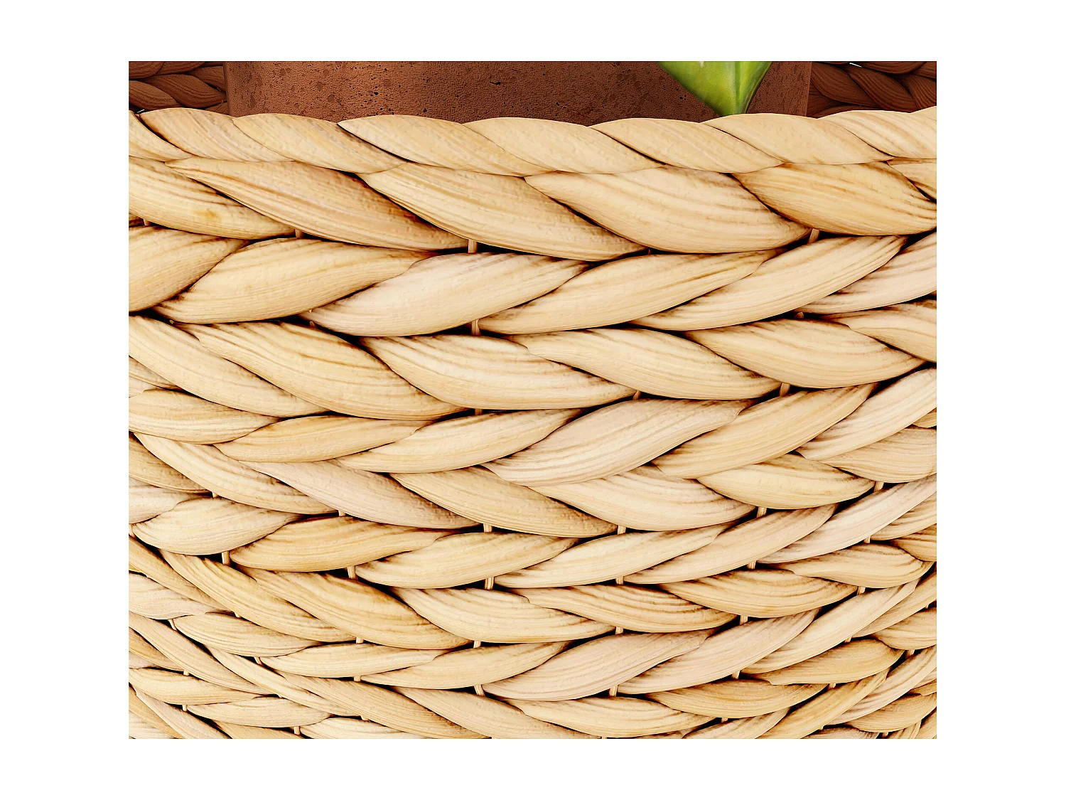 Pot de Sol Rond - Style Boho - 46 CM - Firna Naturel