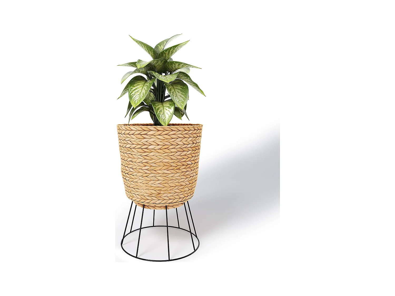 Pot de Sol Rond - Style Boho - 46 CM - Firna Naturel