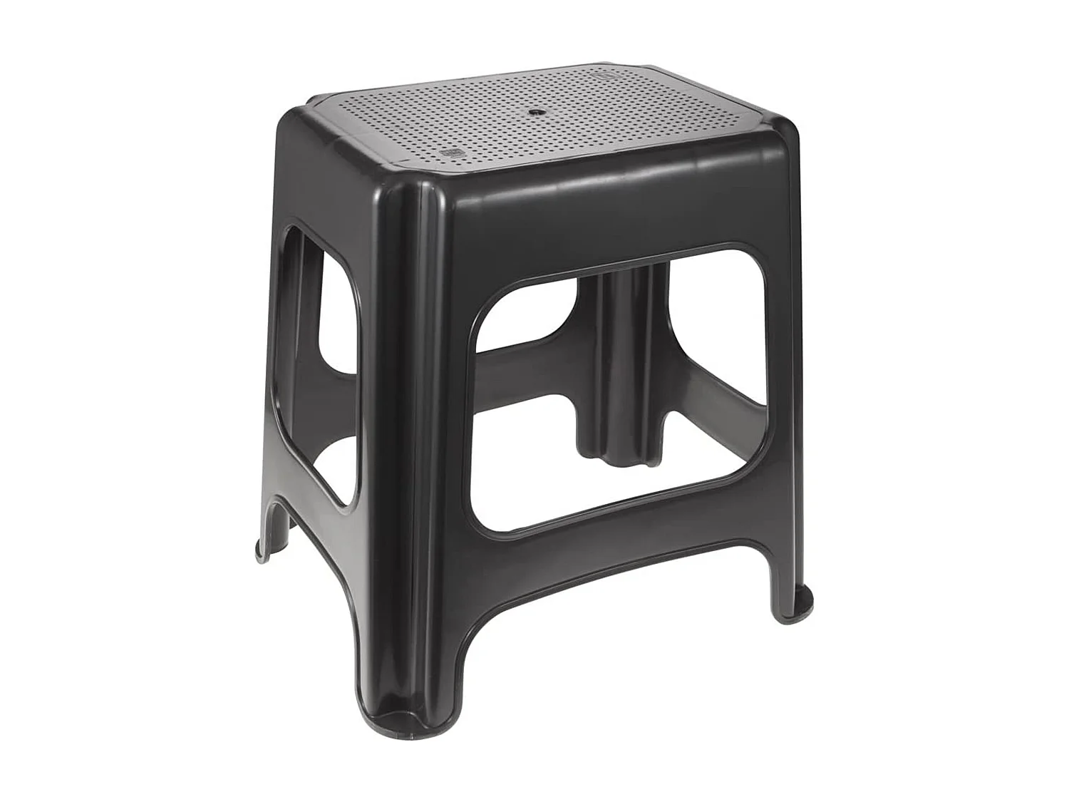 Tabouret maxi, plastique résistant (PP), 41 x 33,5 x 42,5 cm, max, graphite