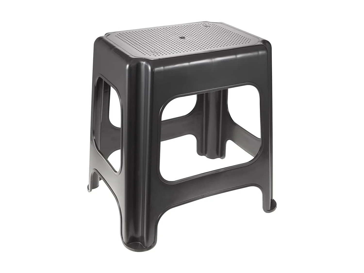 Tabouret maxi, plastique résistant (PP), 41 x 33,5 x 42,5 cm, max, graphite