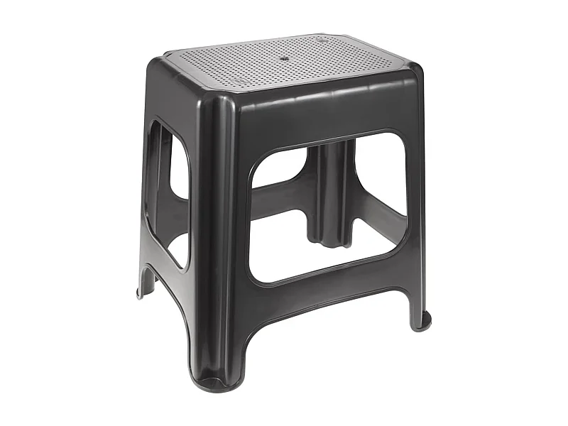 Tabouret maxi, plastique résistant (PP), 41 x 33,5 x 42,5 cm, max, graphite