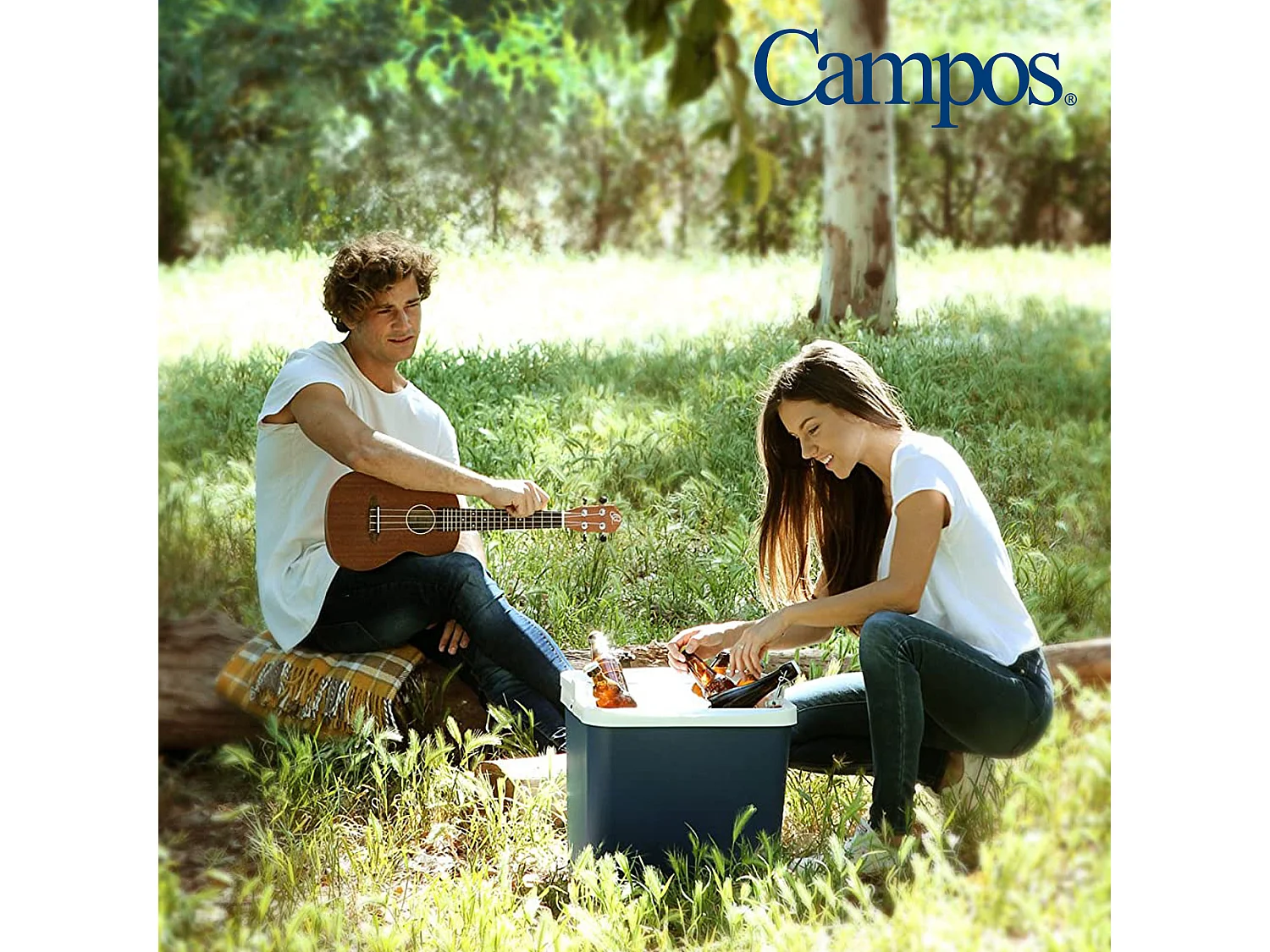 Nevera portátil Campos 24L azul 39,5x36,6x29,5 cm