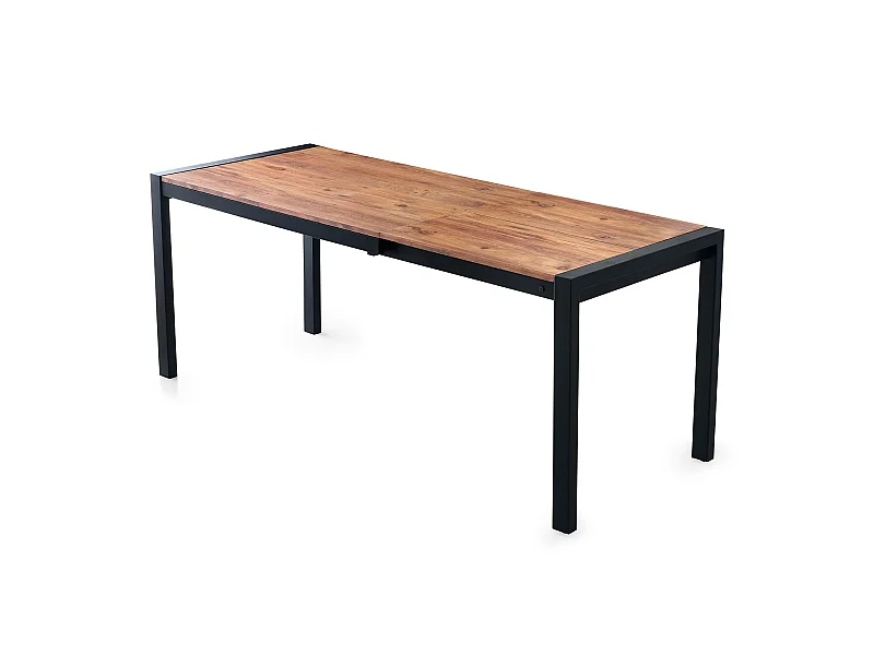 Table à manger en métal, 120-187x75x74cm