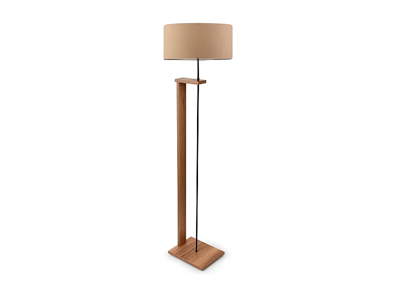 Lampe à pied 150 cm. brun clair, type e27 max 60 W, collection Victoria ,e27 max 60 w Cask