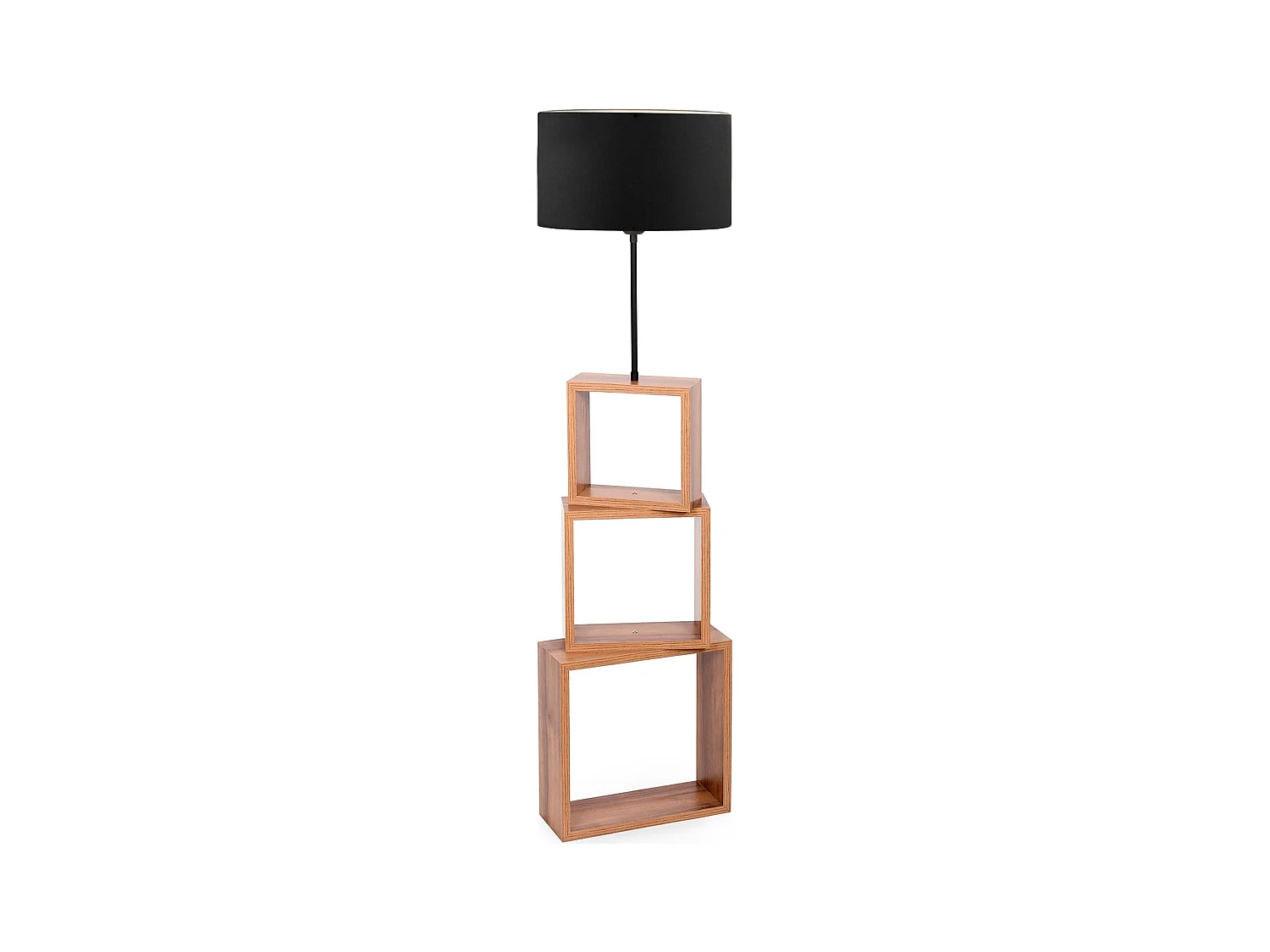 Lampe à pied 37 x 91,5 cm, noir, type E 27 max 45-60 W / 11 W LED