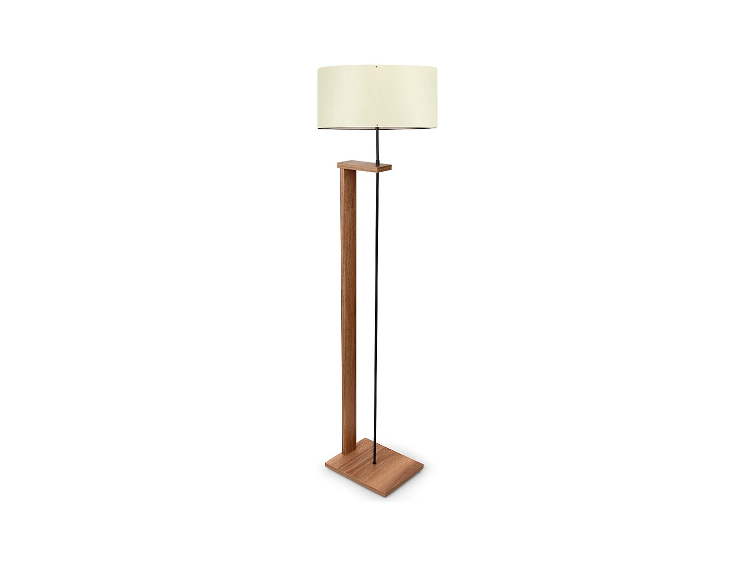 Foot Lamp 150 cm crème écran large, type E27 Max 60 W, Victoria collection, 27 Max 60 W
